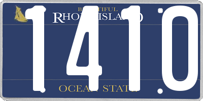 RI license plate 1410