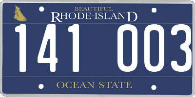 RI license plate 141003