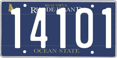 RI license plate 14101
