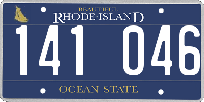 RI license plate 141046