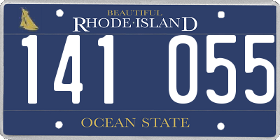 RI license plate 141055
