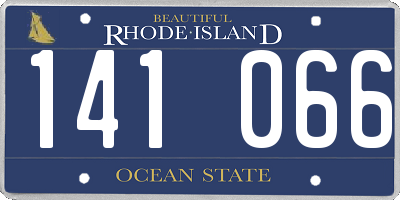 RI license plate 141066