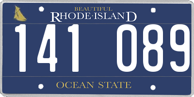 RI license plate 141089