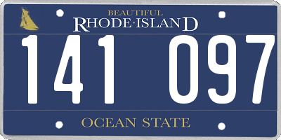 RI license plate 141097