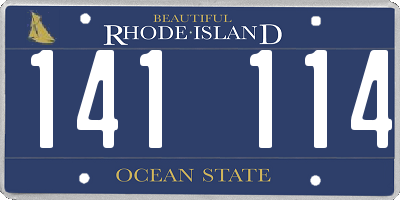 RI license plate 141114