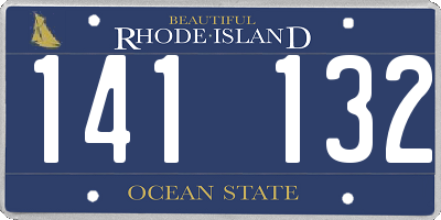 RI license plate 141132
