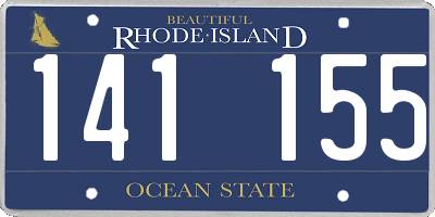 RI license plate 141155