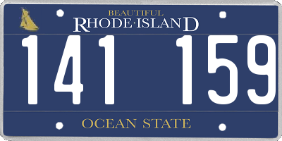 RI license plate 141159