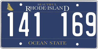 RI license plate 141169