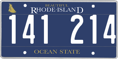 RI license plate 141214