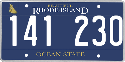 RI license plate 141230