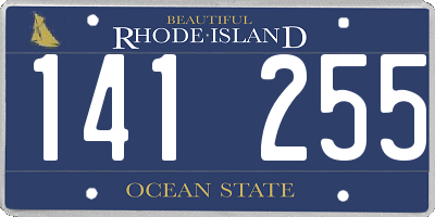 RI license plate 141255