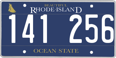 RI license plate 141256