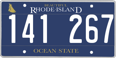 RI license plate 141267