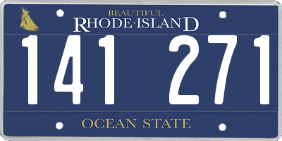 RI license plate 141271