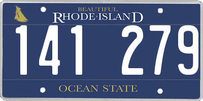 RI license plate 141279