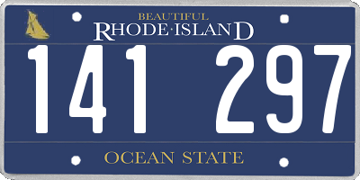 RI license plate 141297