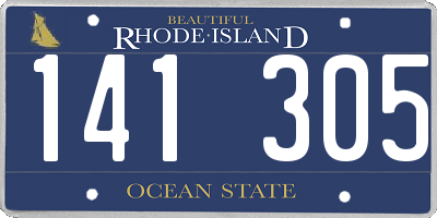 RI license plate 141305