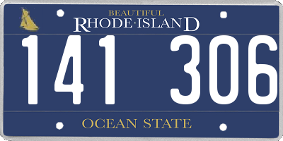 RI license plate 141306