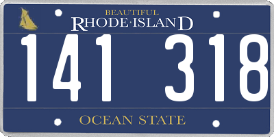 RI license plate 141318