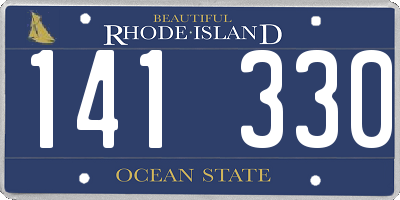 RI license plate 141330