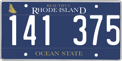 RI license plate 141375