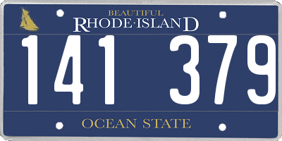 RI license plate 141379