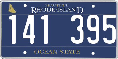 RI license plate 141395
