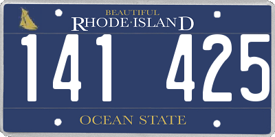 RI license plate 141425