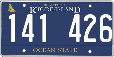 RI license plate 141426