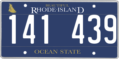RI license plate 141439