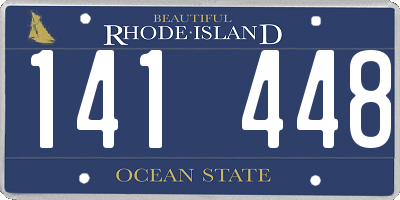 RI license plate 141448