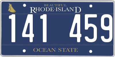 RI license plate 141459