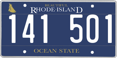 RI license plate 141501