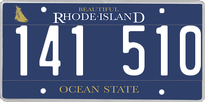 RI license plate 141510