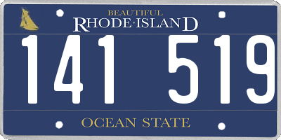 RI license plate 141519