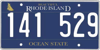 RI license plate 141529