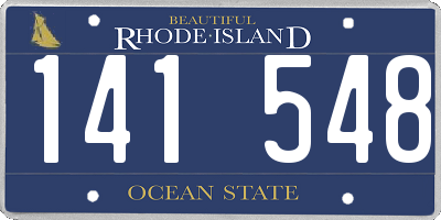 RI license plate 141548