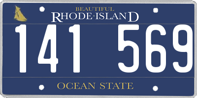 RI license plate 141569
