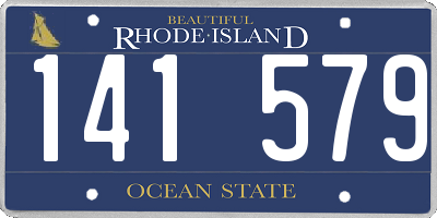 RI license plate 141579
