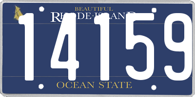 RI license plate 14159