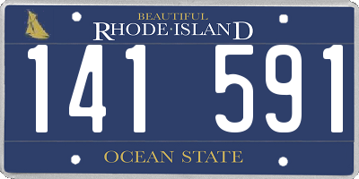 RI license plate 141591