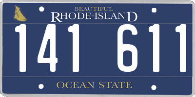RI license plate 141611