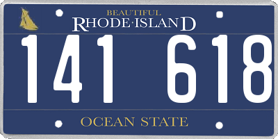 RI license plate 141618