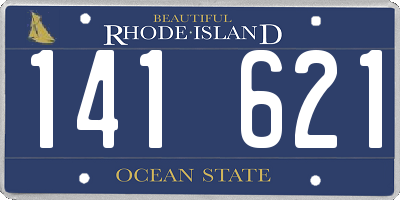 RI license plate 141621