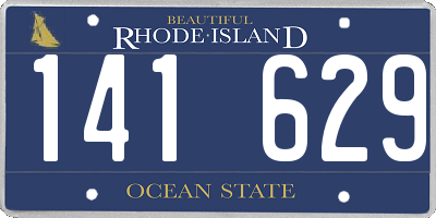 RI license plate 141629