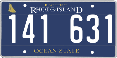 RI license plate 141631