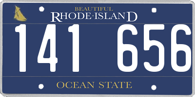RI license plate 141656