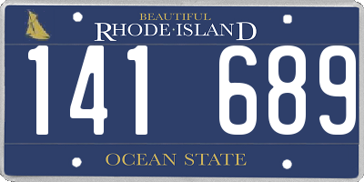 RI license plate 141689