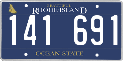 RI license plate 141691